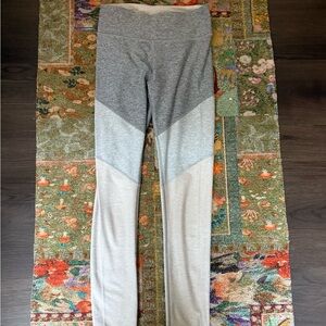 Outdoor Voices Gray and Cream Leggings